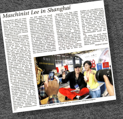 Lee Mayall Shanghai NAMM 2012